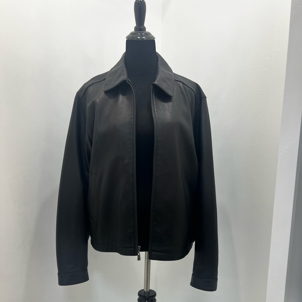 Reilly Olmes black men’s leather jacket - M
